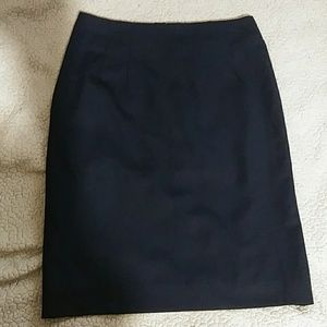 H&M navy blue pencil skirt